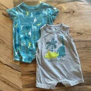 Carter's Dinosaur One Piece Outfit Bundle